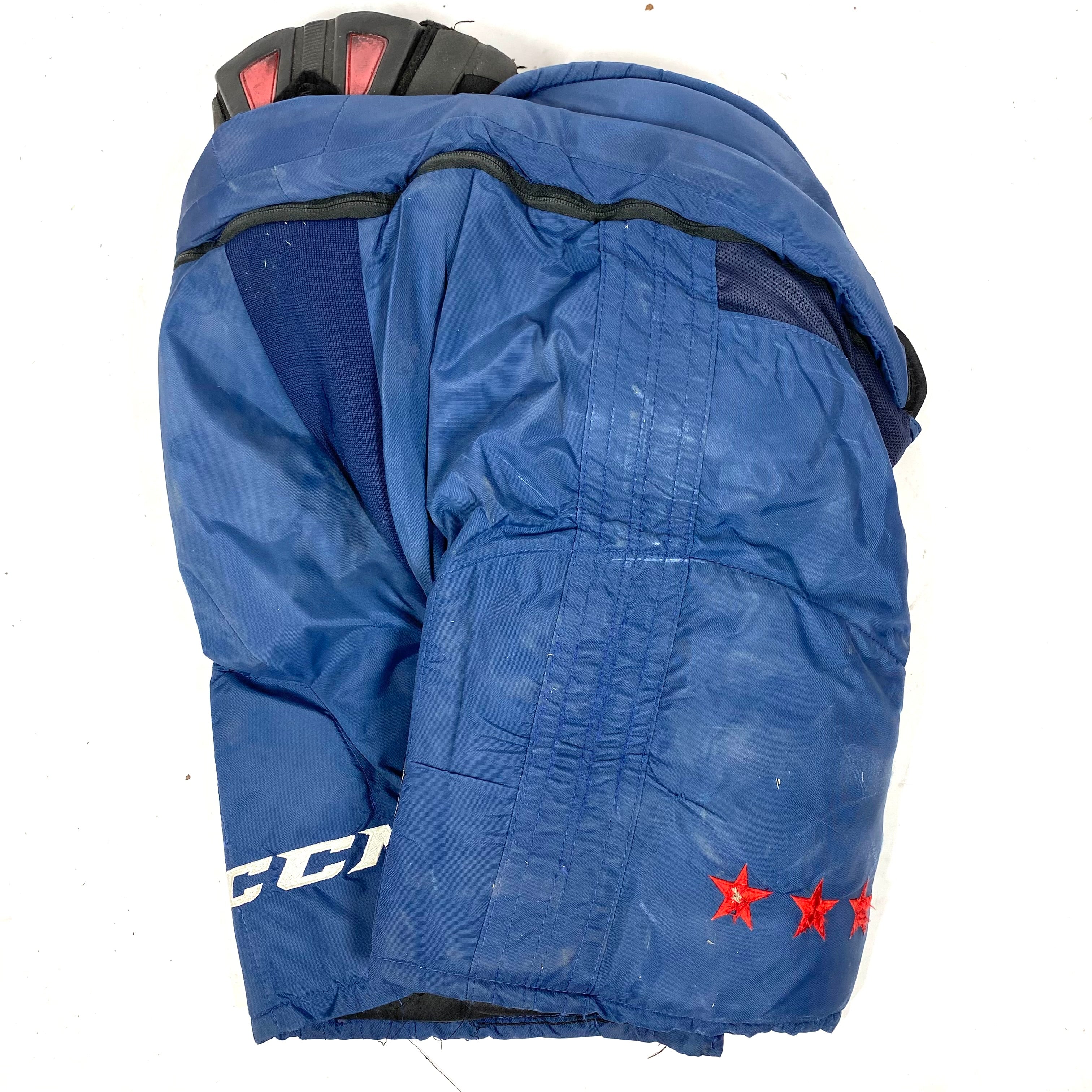 CCM HP45 - Pantalon de hockey d'occasion NHL Pro Stock - Capitals de Washington (bleu marine)
